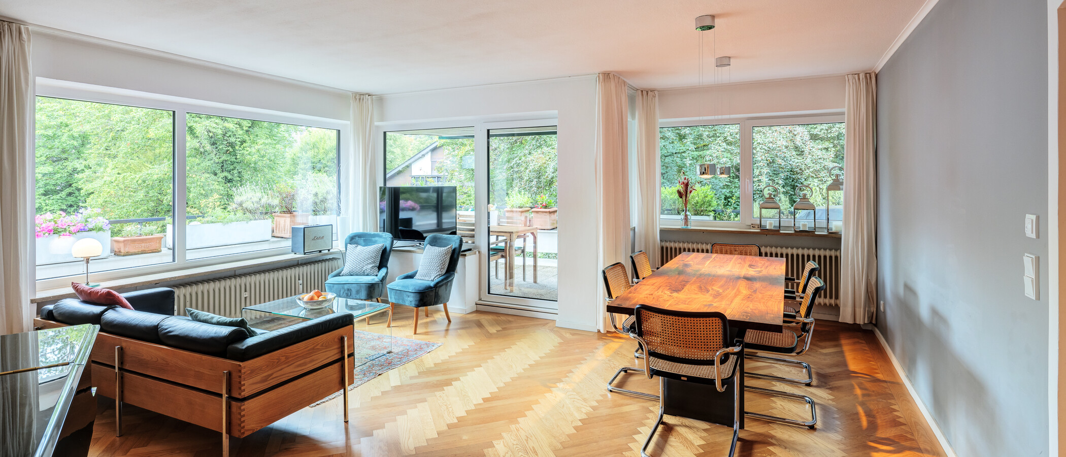 appartamento München Menterschwaige 02 zona living 14458