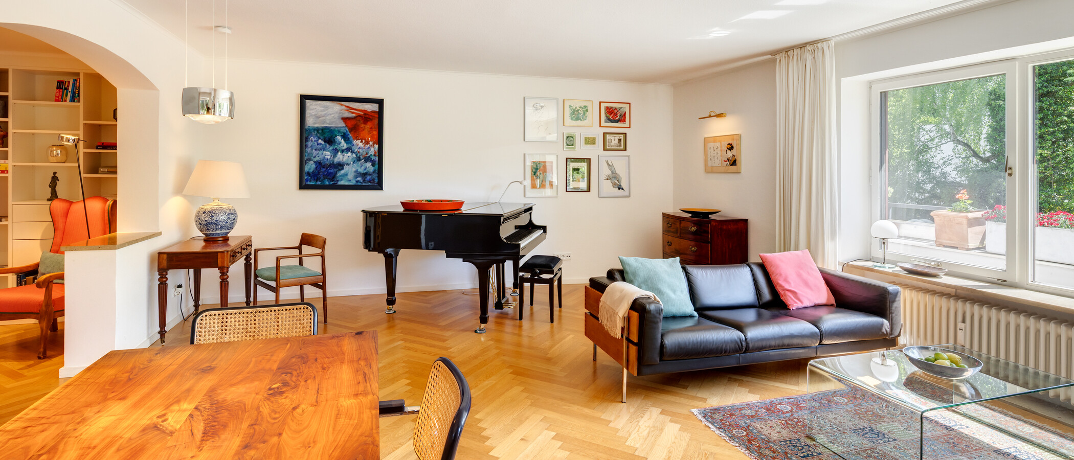 appartamento München Menterschwaige 05 zona living 14458