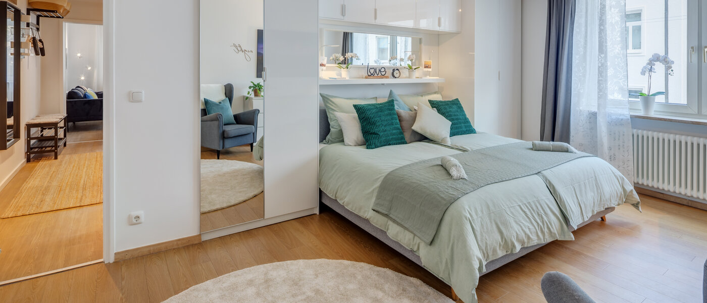 appartamento München Lehel 01 camera da letto 14461