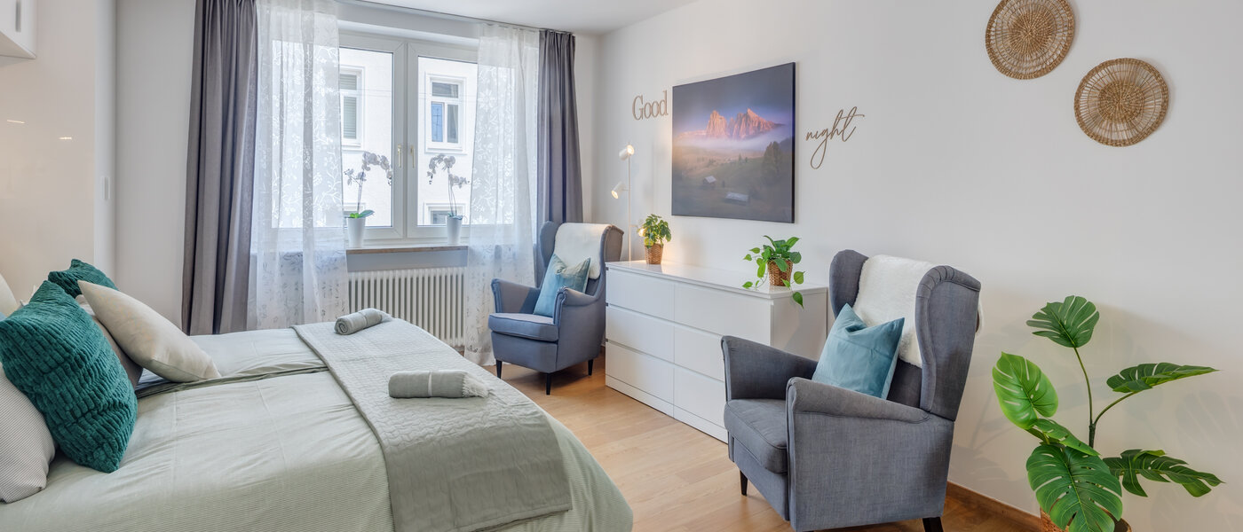 appartamento München Lehel 03 camera da letto 14461