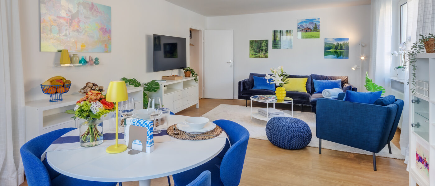 appartamento München Lehel 01 zona living 14461