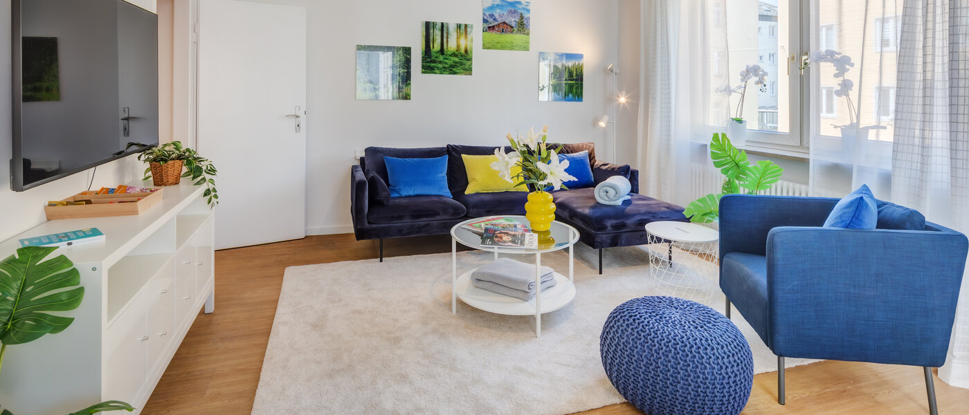 appartamento München Lehel 02 zona living 14461