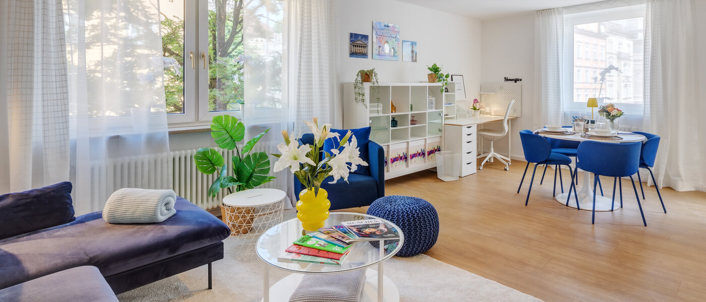appartamento München Lehel 03 zona living 14461