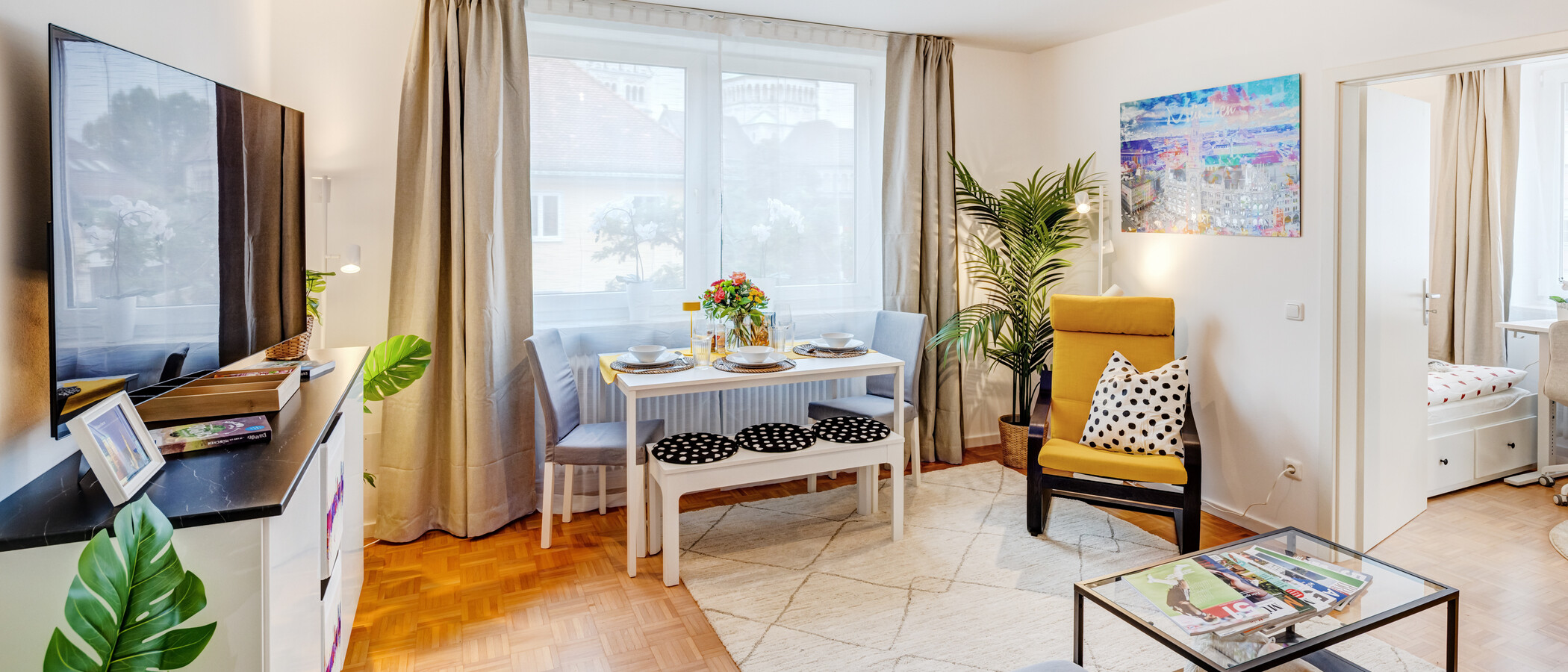 appartamento München Lehel 01 zona living 14463