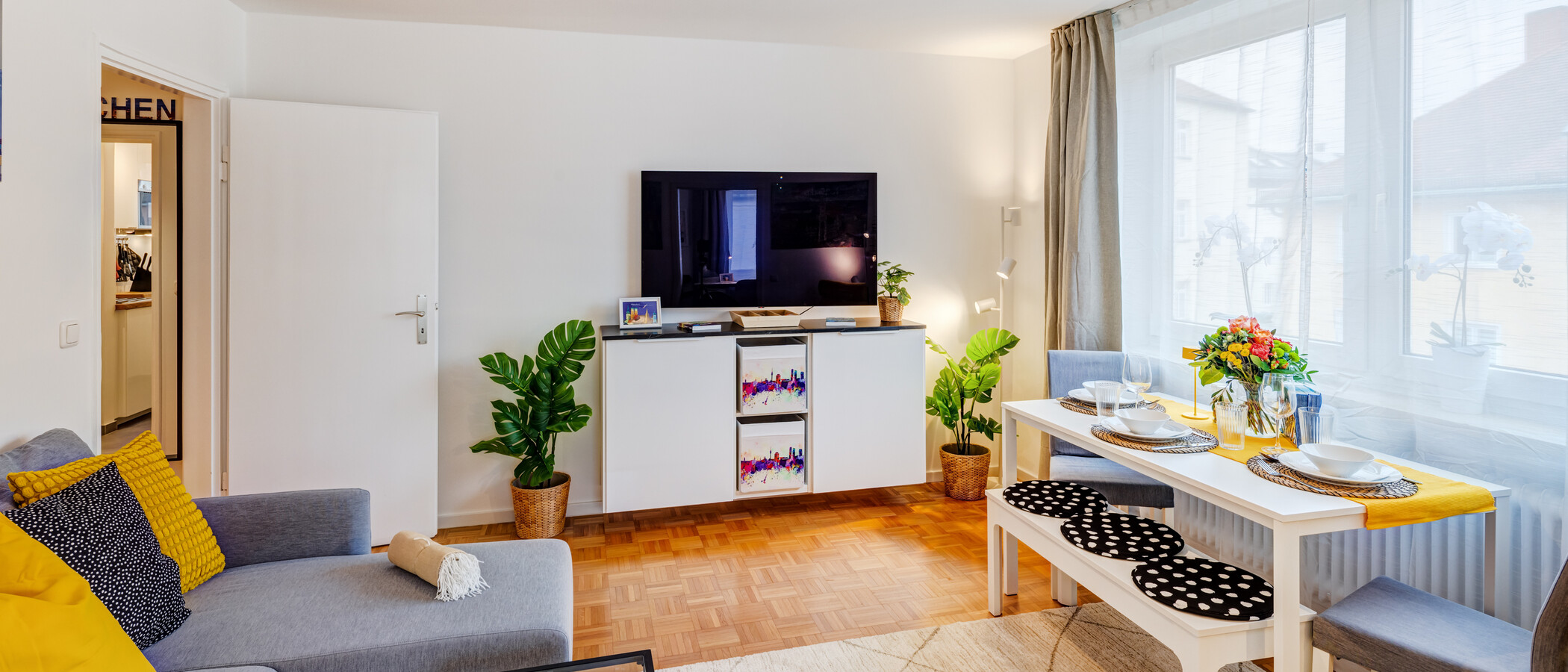 appartamento München Lehel 05 zona living 14463