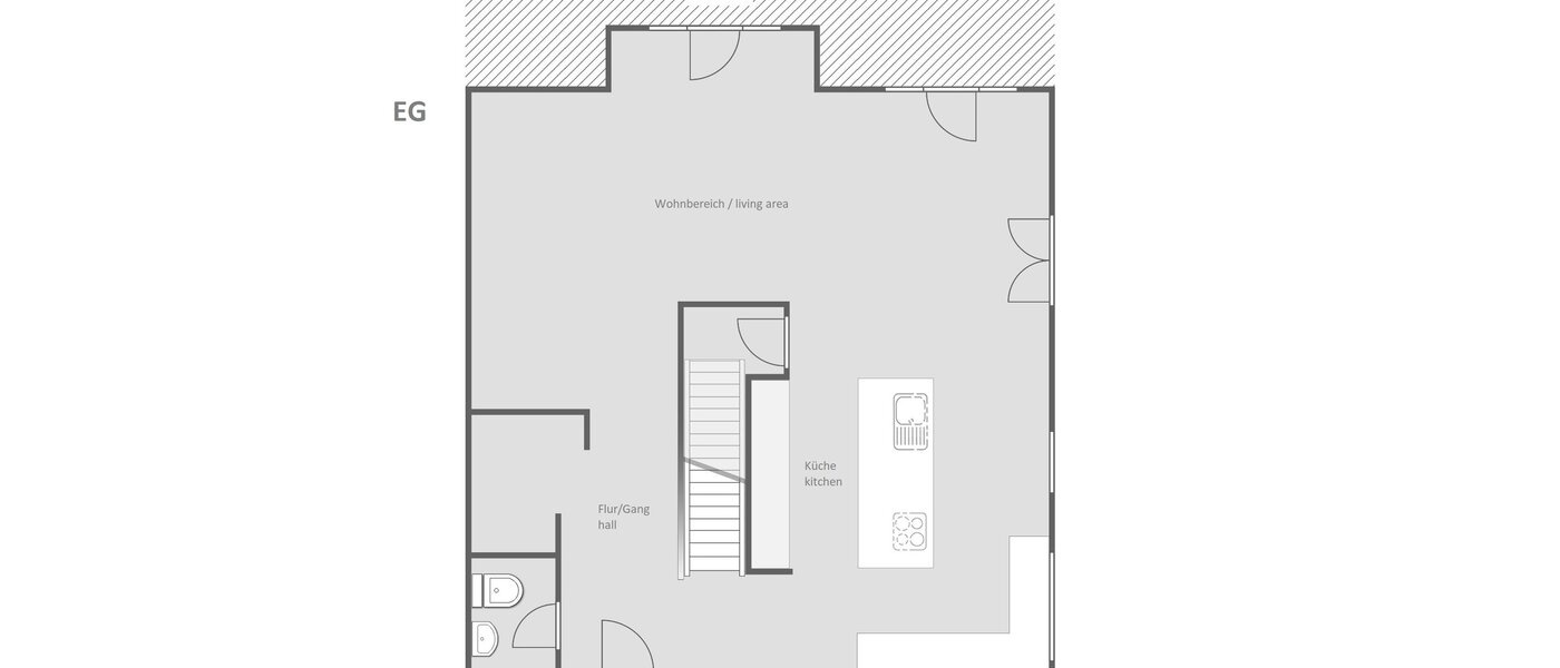 casa a schiera Icking 01 planimetria 14465