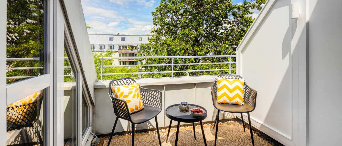 maisonnette con galleria München Obersendling 01 terrazza sul tetto 14471