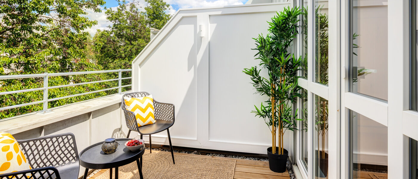 maisonnette con galleria München Obersendling 02 terrazza sul tetto 14471