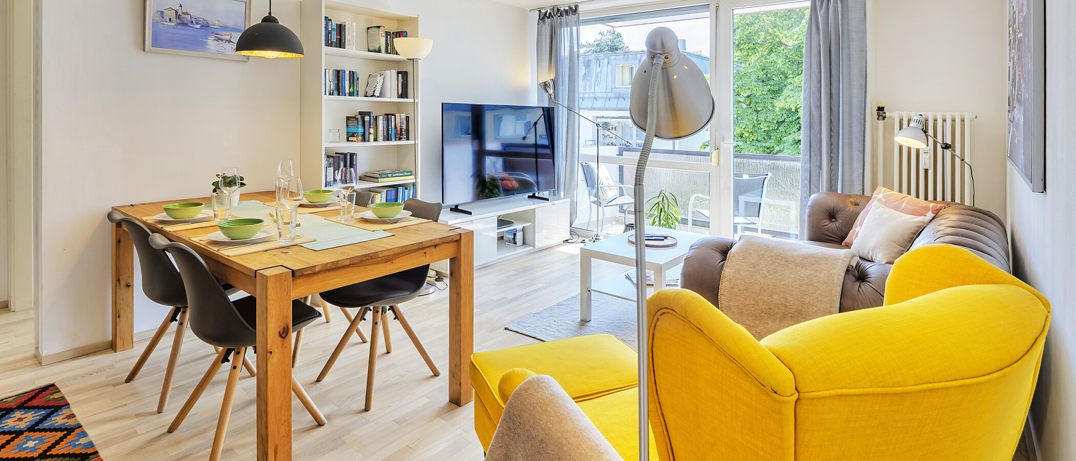 appartamento München Harlaching 01 zona living 14483