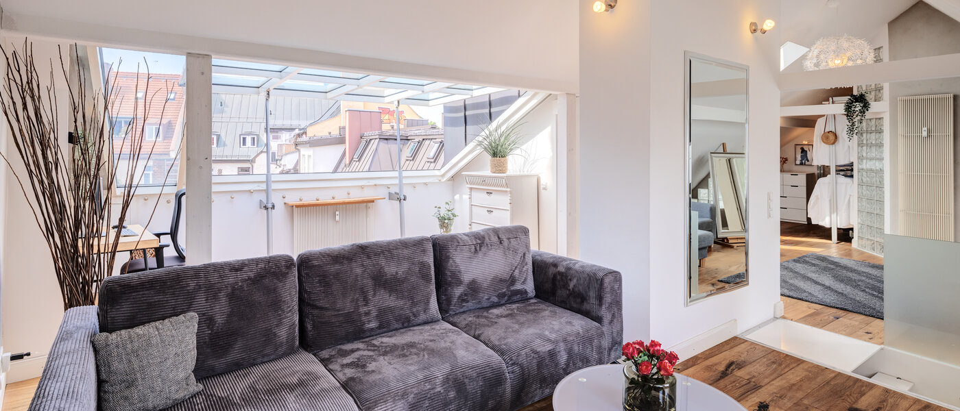 appartamento München Lehel 01 zona living 14503