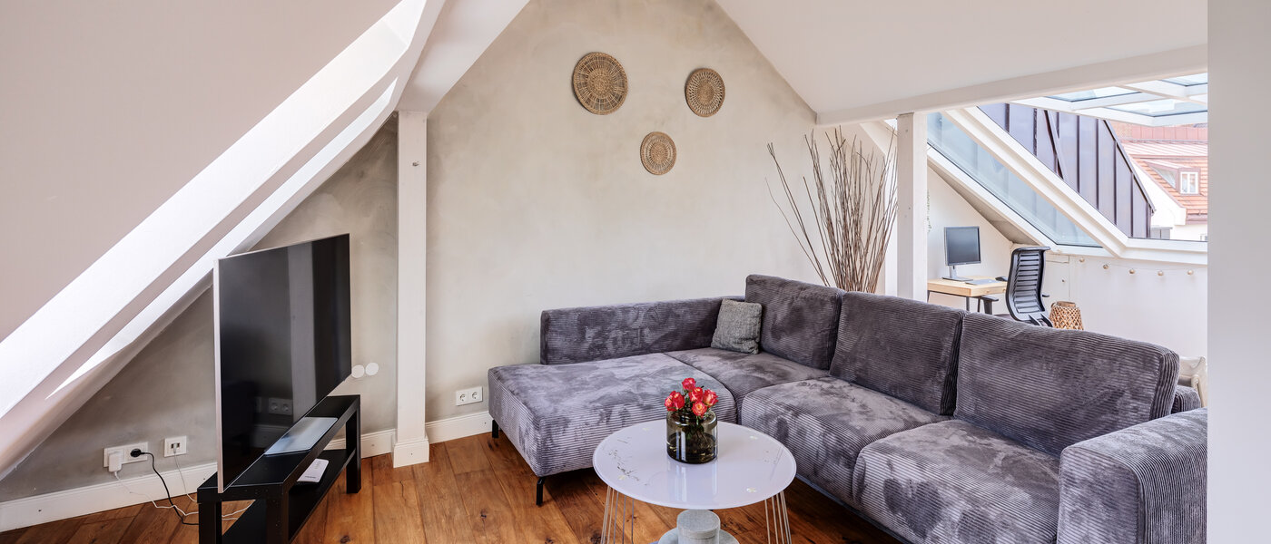 appartamento München Lehel 04 zona living 14503