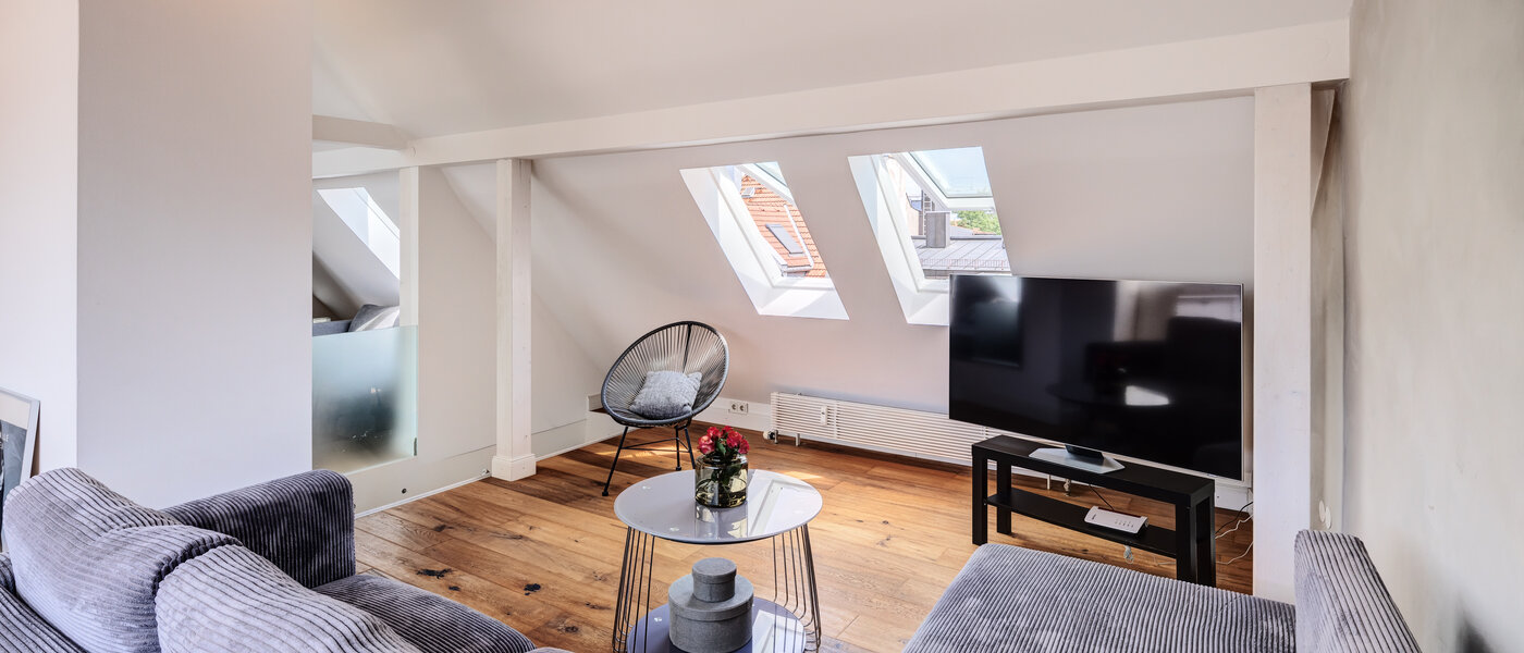 appartamento München Lehel 05 zona living 14503