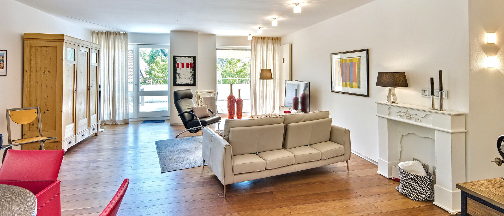 penthouse München Nymphenburg 02 zona living 14553