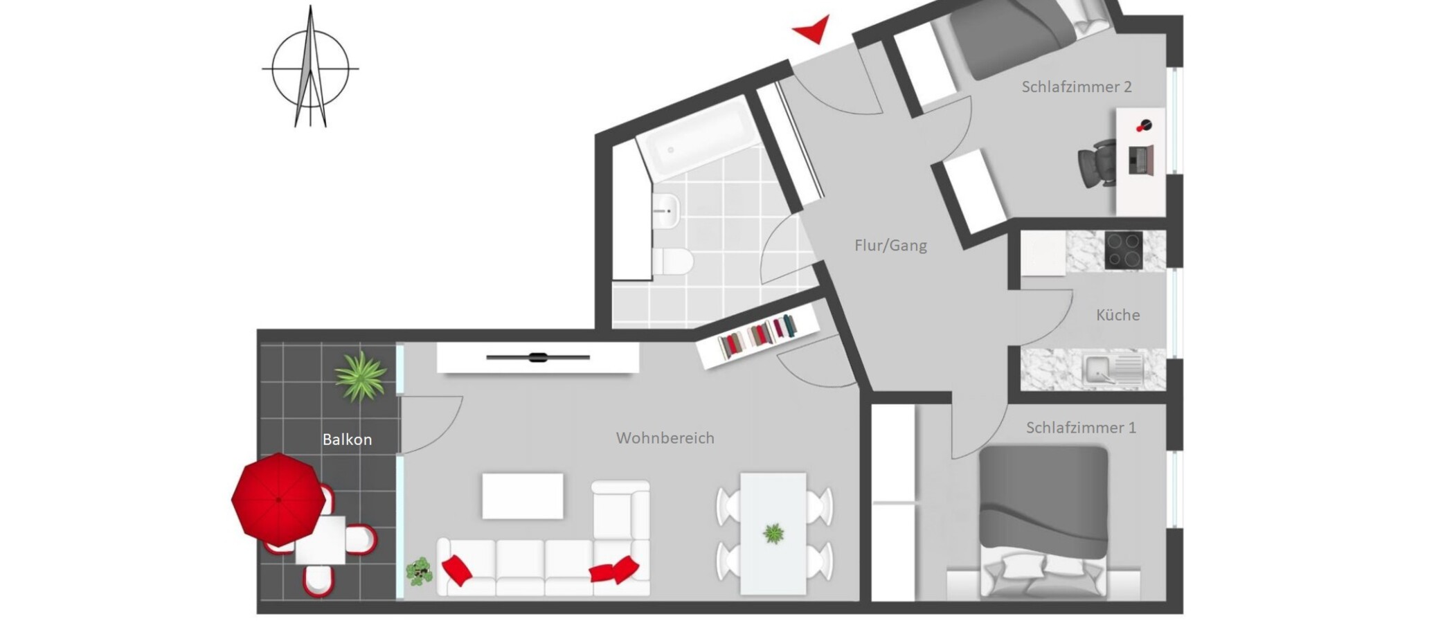appartamento München Neuperlach 01 planimetria 14565