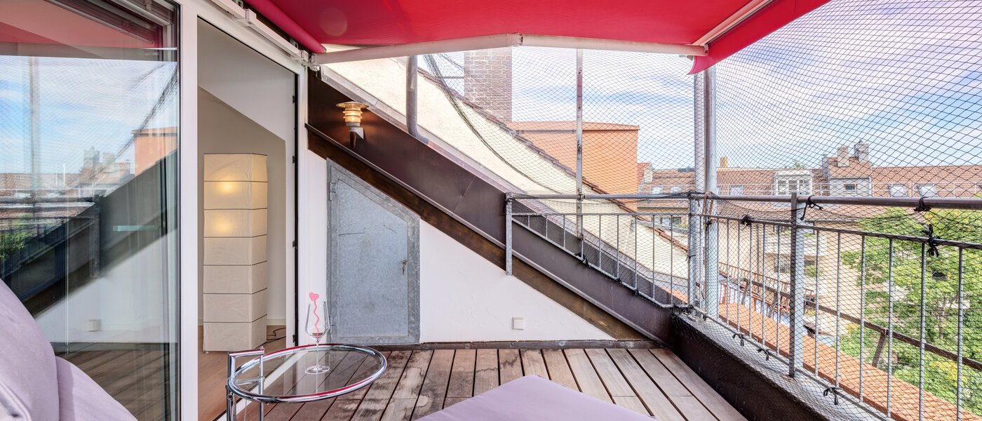 attico München Maxvorstadt 03 loggia 14568