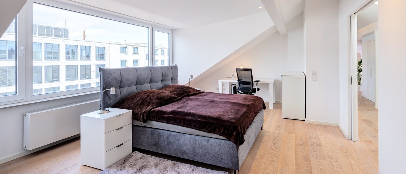 attico München Maxvorstadt 02 camera da letto 14568