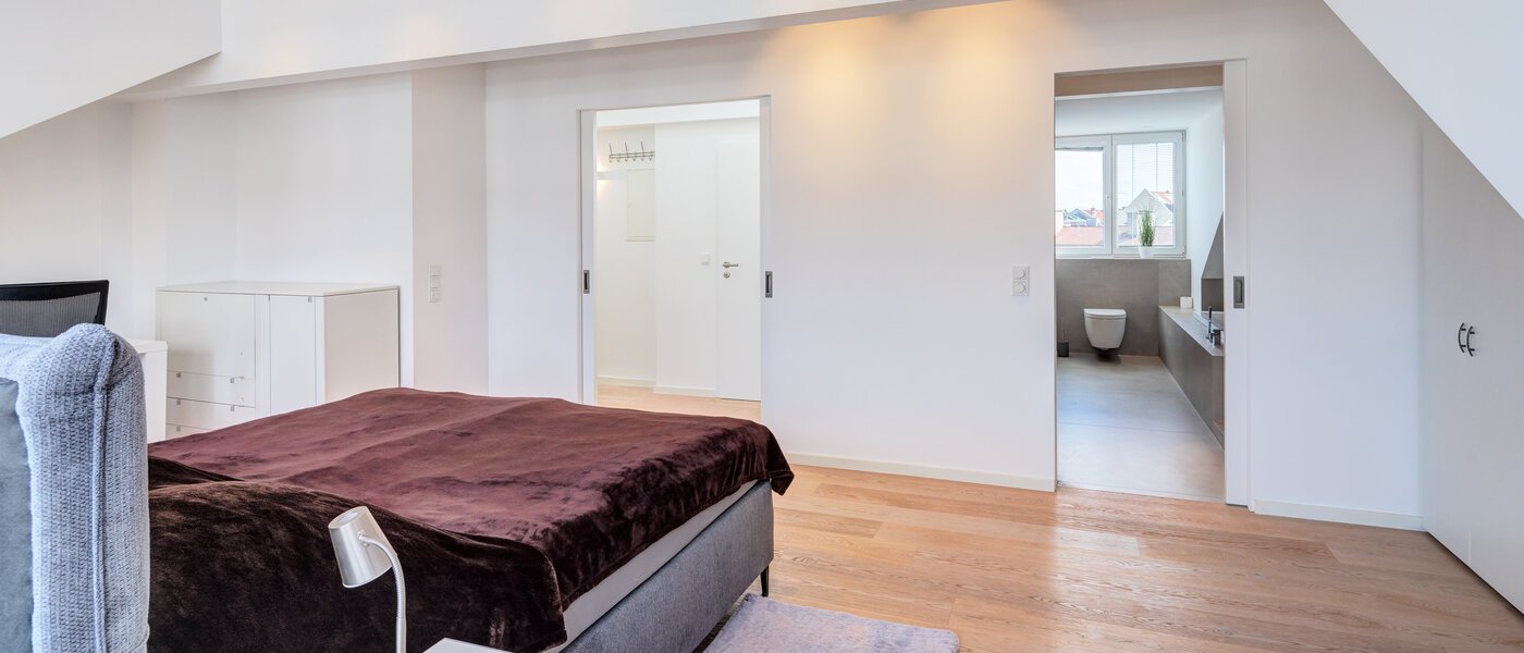 attico München Maxvorstadt 03 camera da letto 14568