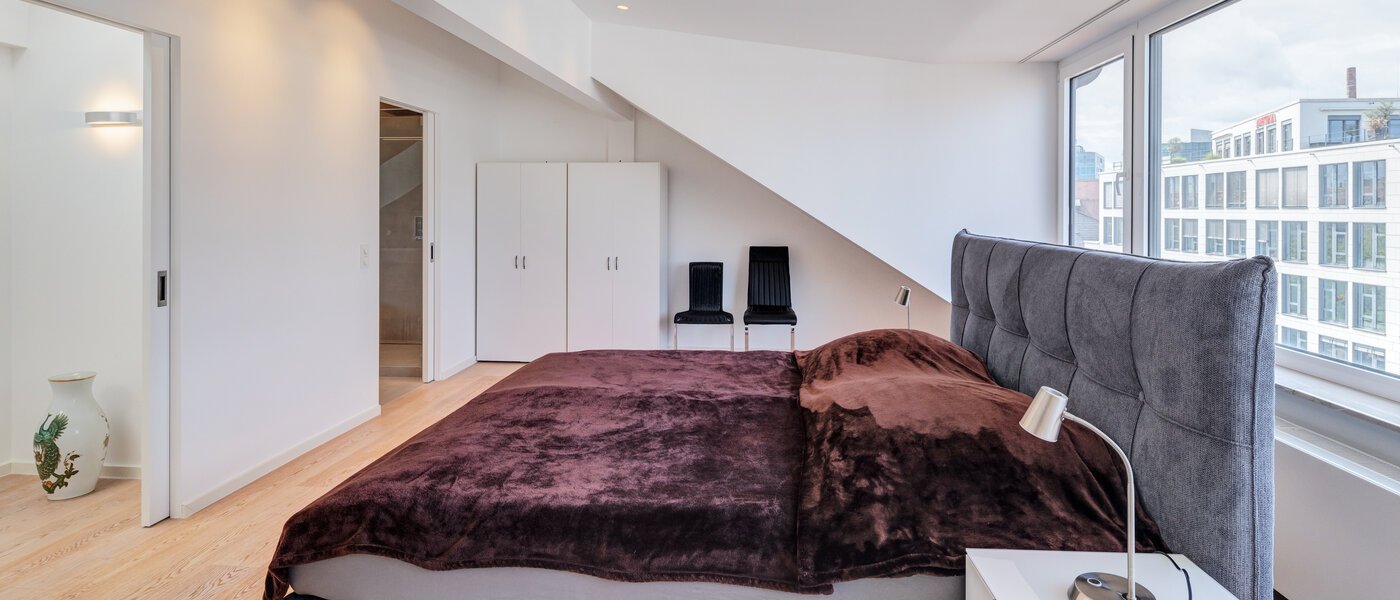 attico München Maxvorstadt 04 camera da letto 14568