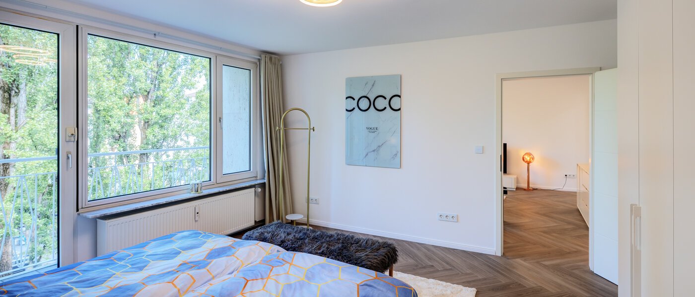 appartamento München Schwabing (rechts der Leopoldstraße) 02 camera da letto 14569