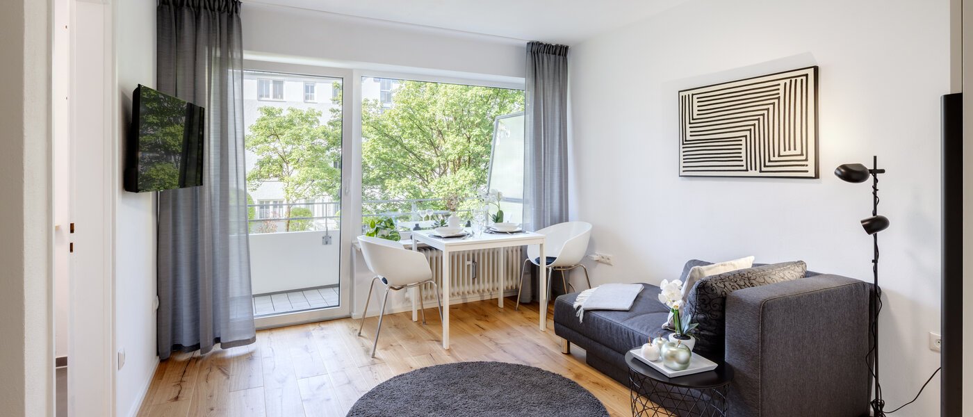 appartamento München Sendling-Westpark 01 zona living 14571