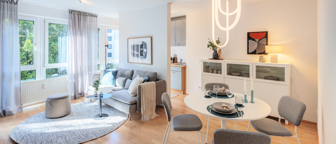 appartamento München Obergiesing 01 soggiorno 14597