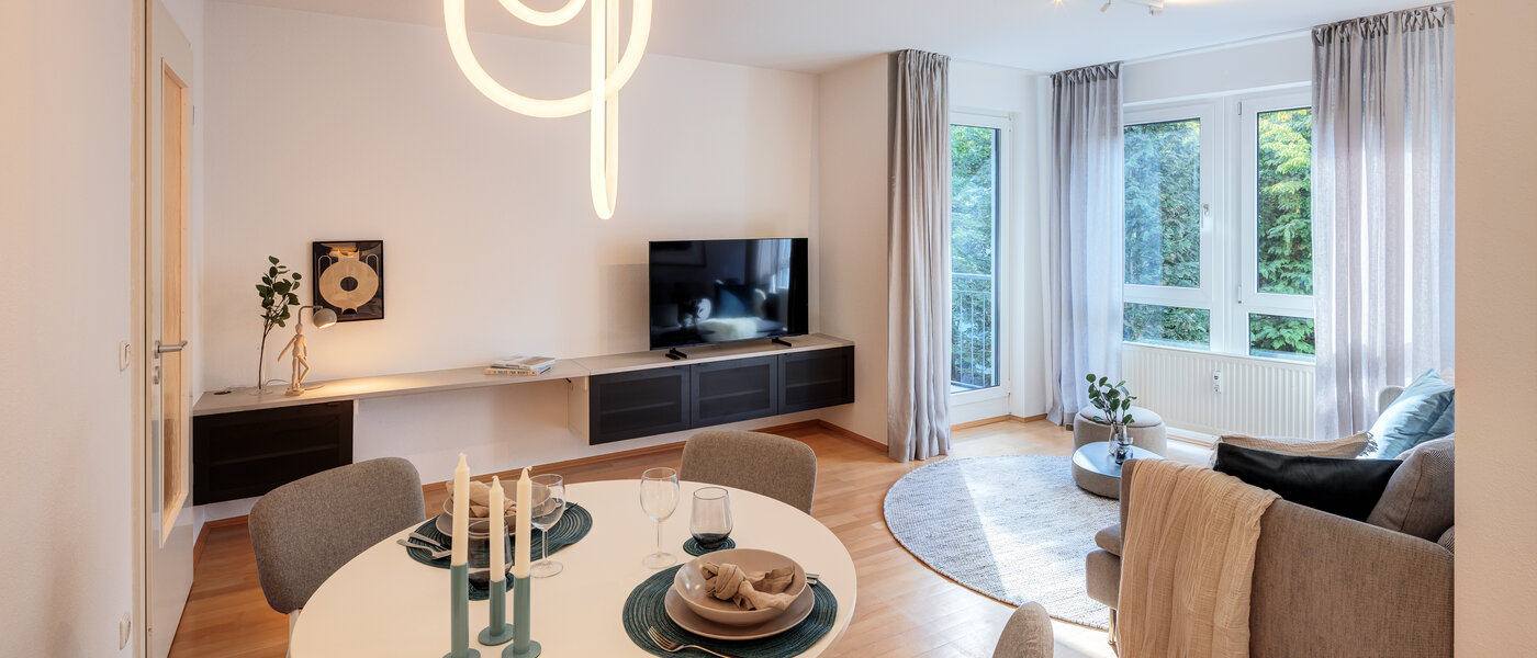 appartamento München Obergiesing 04 soggiorno 14597