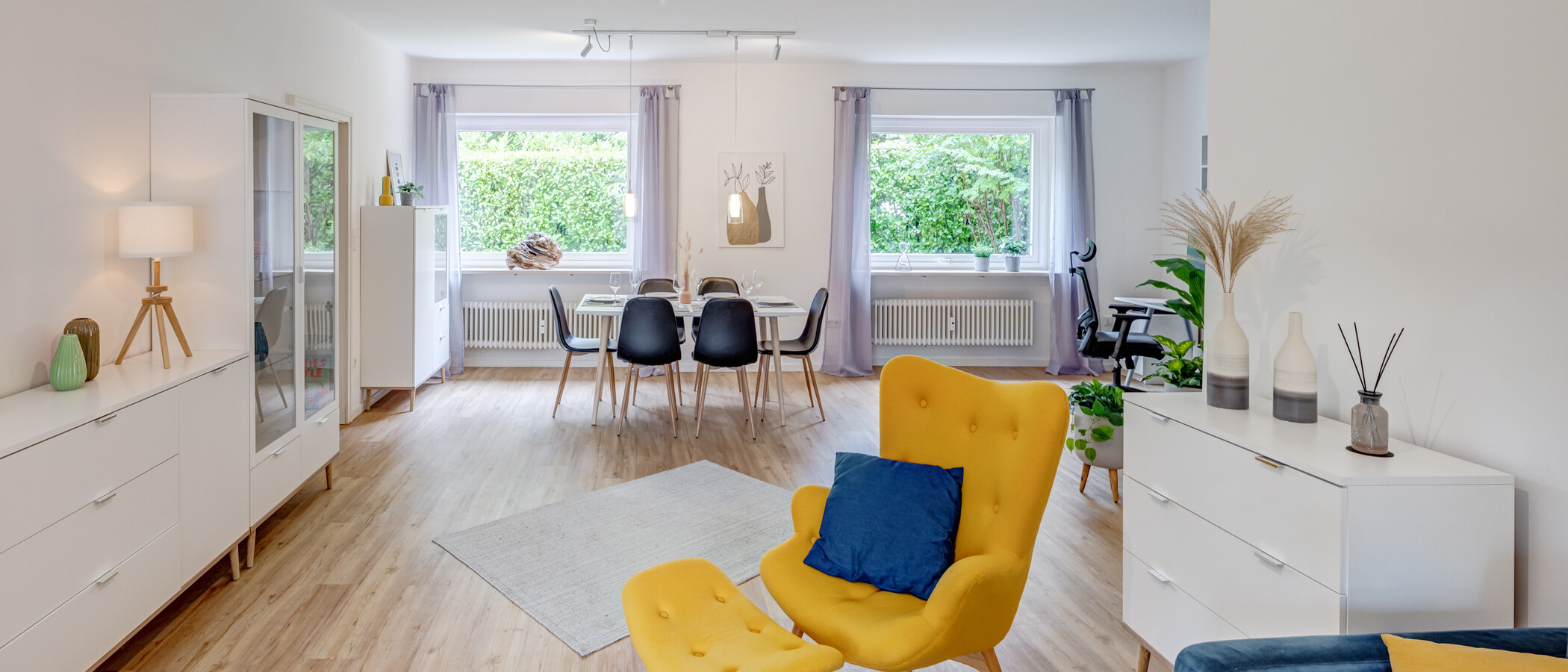 appartamento con giardino München Hadern 03 zona living 14610