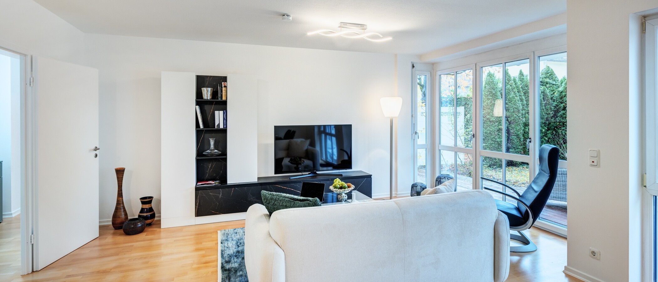 appartamento con giardino München Denning 02 zona living 14634