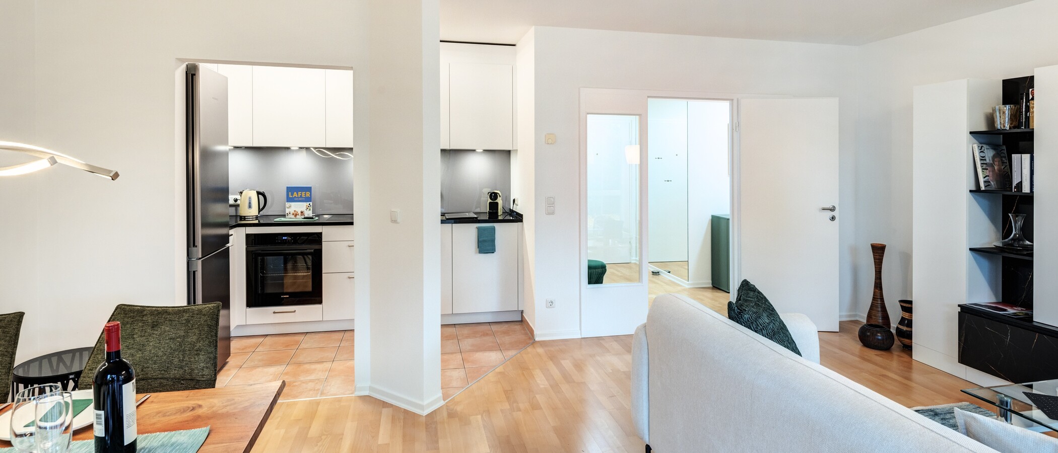 appartamento con giardino München Denning 03 zona living 14634