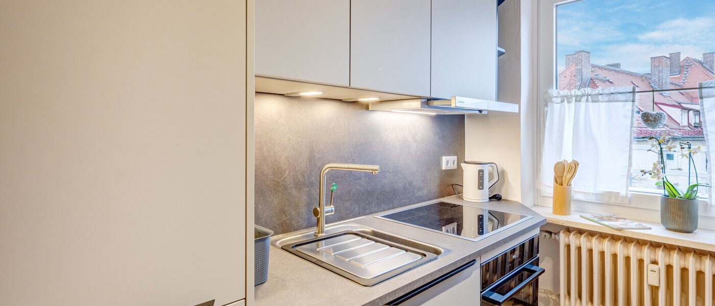 attico con terrazzo München Nymphenburg 02 cucina 14694