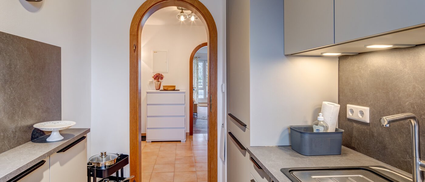 attico con terrazzo München Nymphenburg 03 cucina 14694