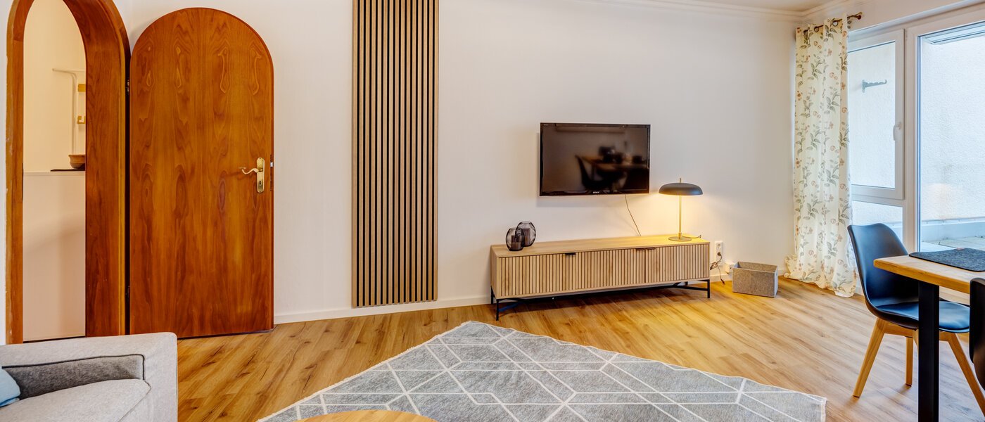 attico con terrazzo München Nymphenburg 04 soggiorno 14694