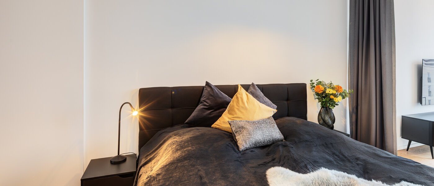 attico con terrazzo München Neuhausen 02 zona notte 14699