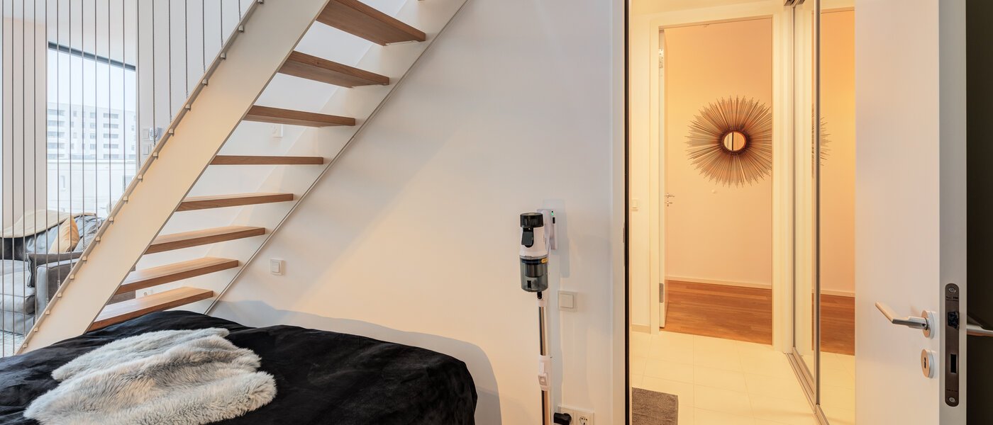 attico con terrazzo München Neuhausen 03 zona notte 14699