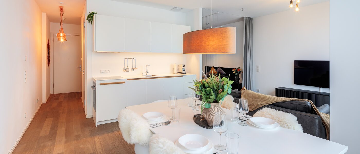 attico con terrazzo München Neuhausen 05 zona living 14699