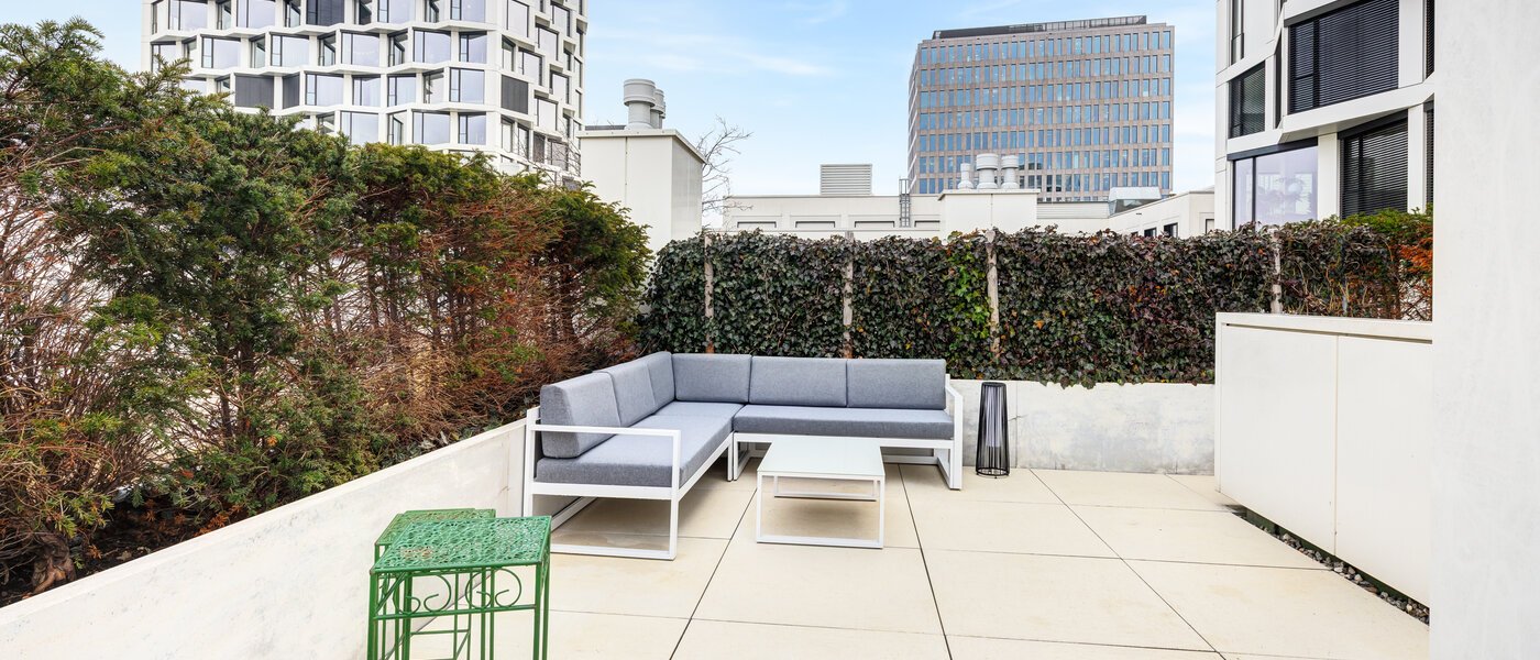 attico con terrazzo München Neuhausen 01 terrazza sul tetto 14699