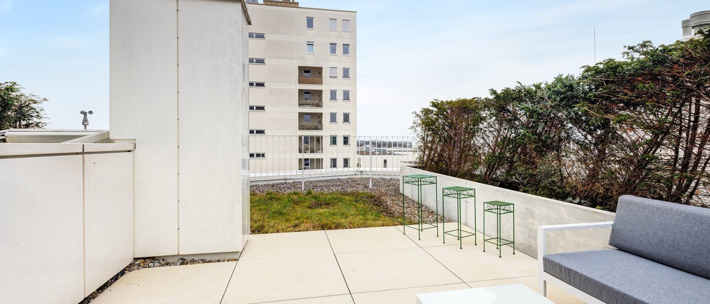 attico con terrazzo München Neuhausen 03 terrazza sul tetto 14699