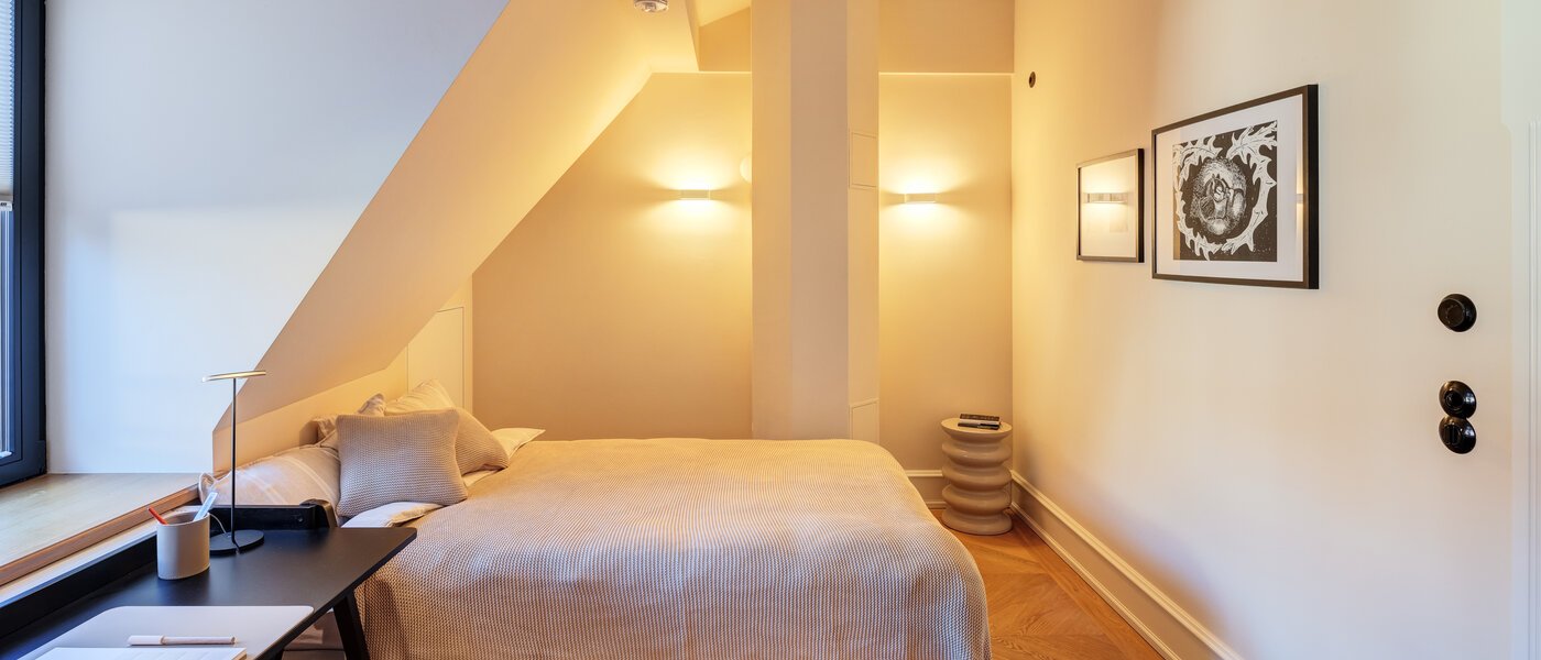 attico München Neuhausen 04 2° camera da letto 14709