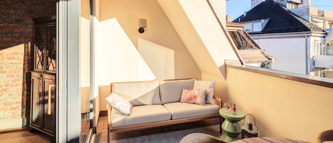 attico München Neuhausen 02 terrazza sul tetto 14709