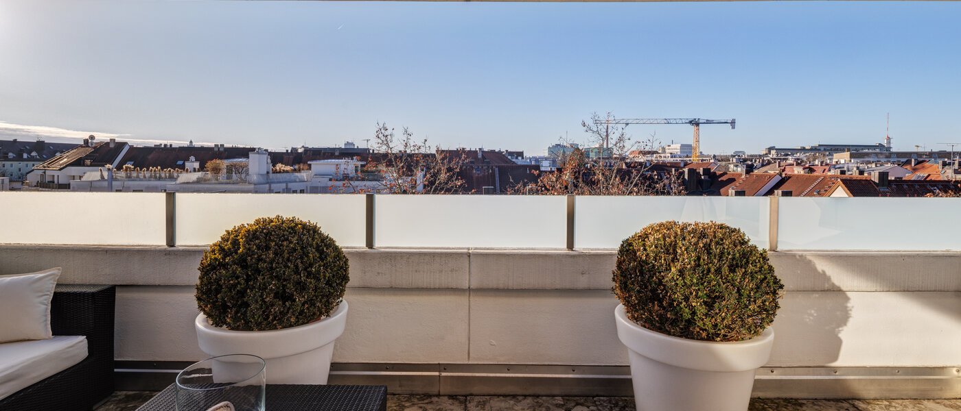maisonette München Maxvorstadt 02 terrazza sul tetto 14710