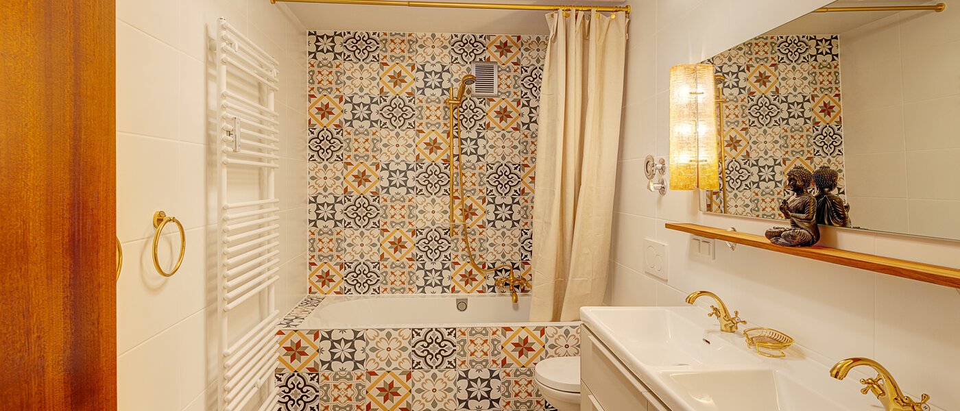 appartamento con giardino München Solln 01 bagno 14725