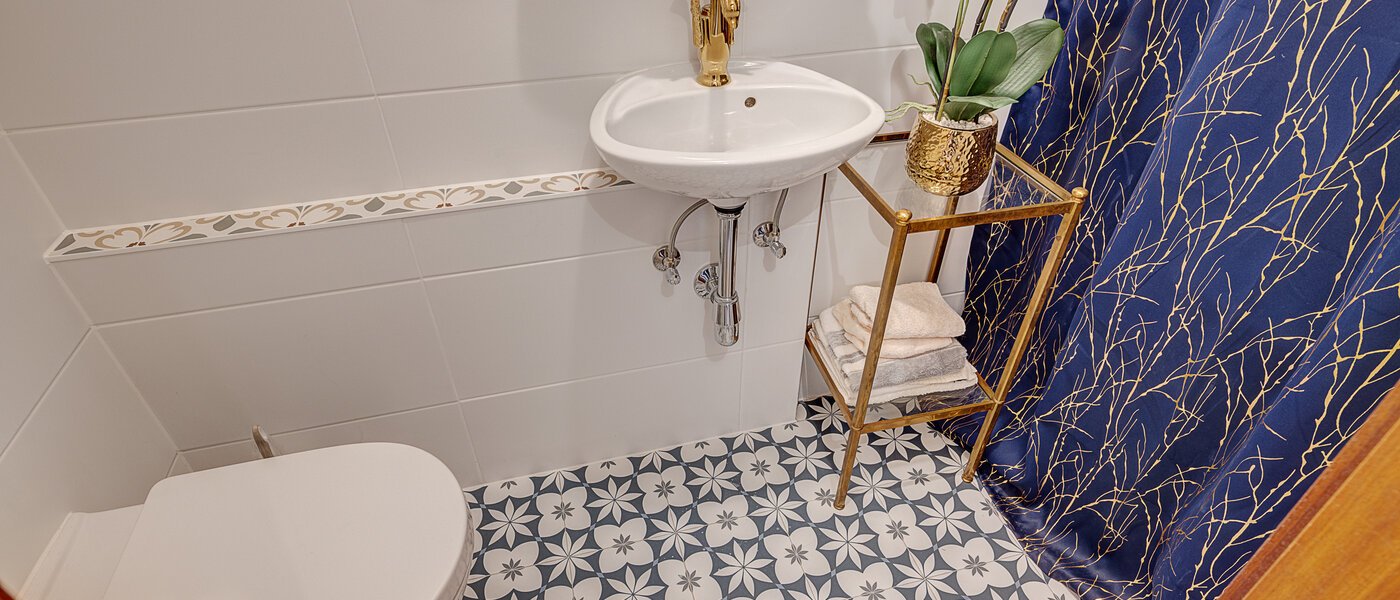 appartamento con giardino München Solln 03 toilette per gli ospiti 14725