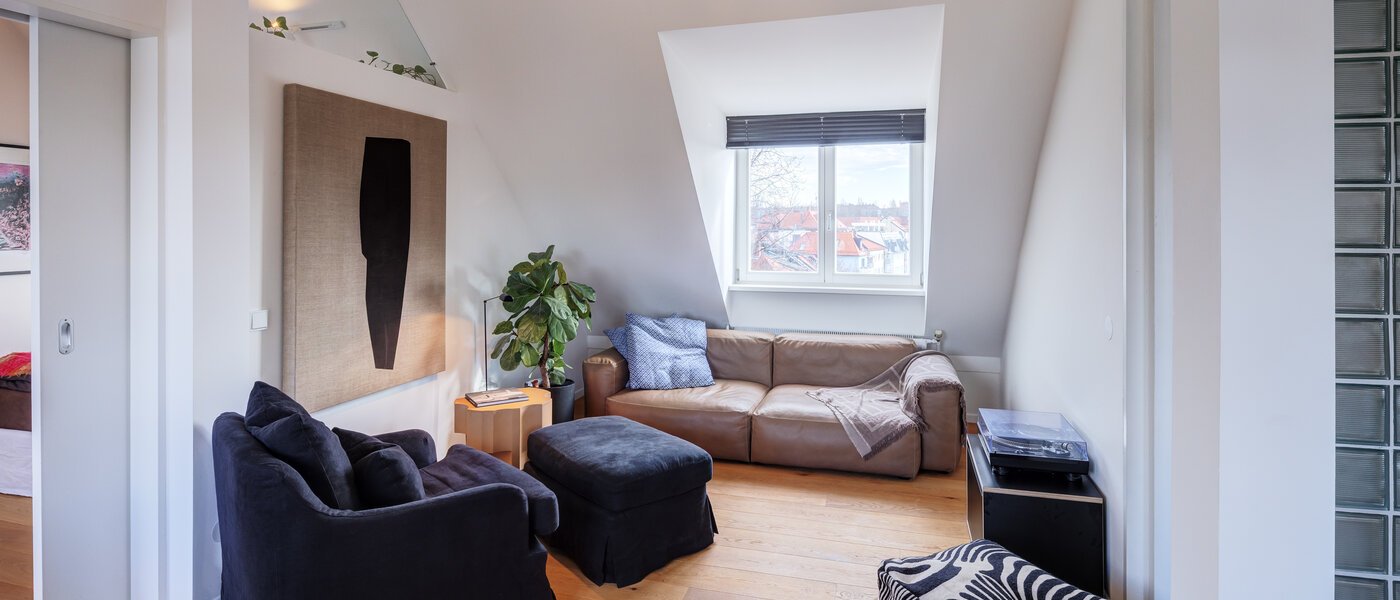 attico con terrazzo München Haidhausen 02 zona living 14748