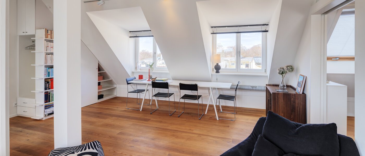 attico con terrazzo München Haidhausen 06 zona living 14748