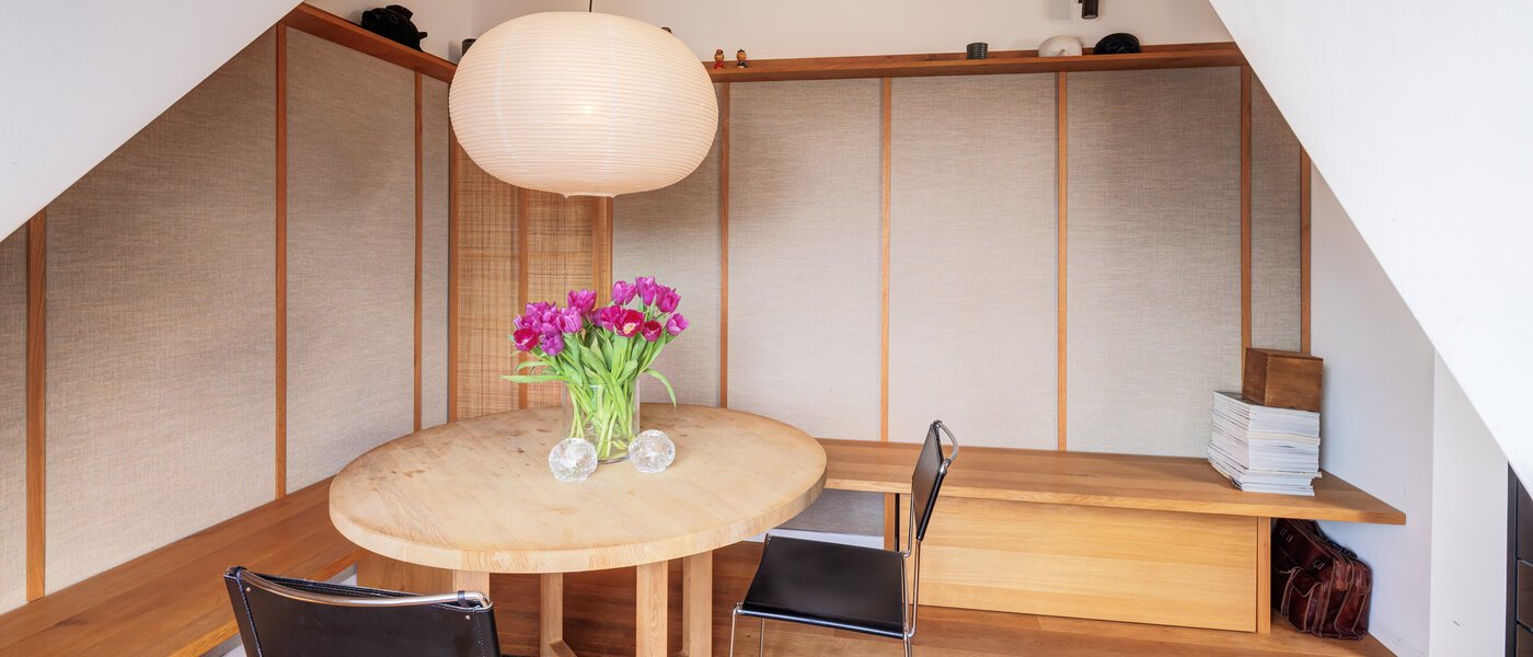 attico con terrazzo München Haidhausen 02 zona pranzo 14748