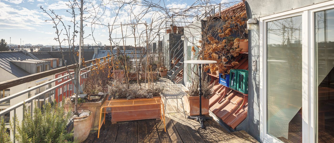 attico con terrazzo München Haidhausen 03 terrazza sul tetto 14748