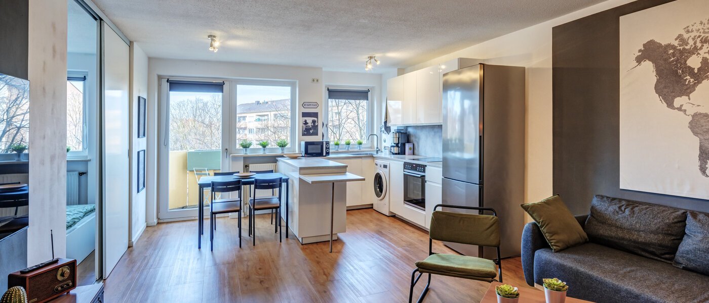 appartamento München Neuhausen 02 zona living 14753