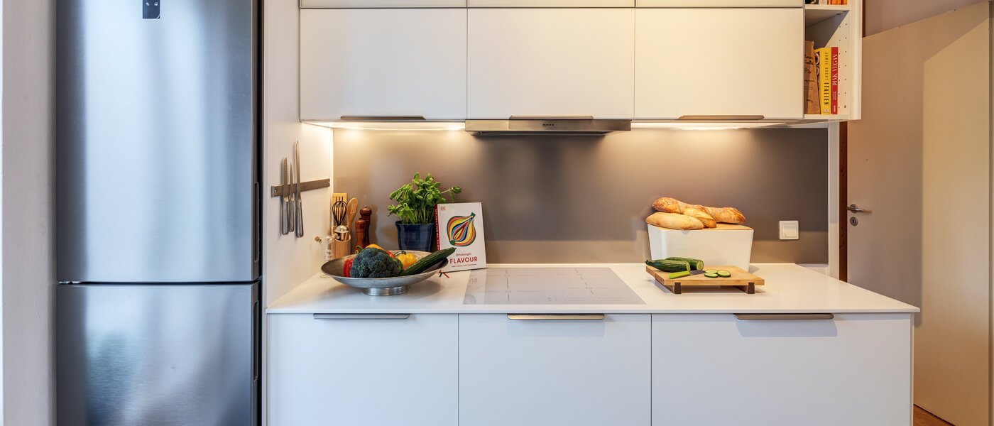 attico con terrazzo München Maxvorstadt 02 cucina 14758