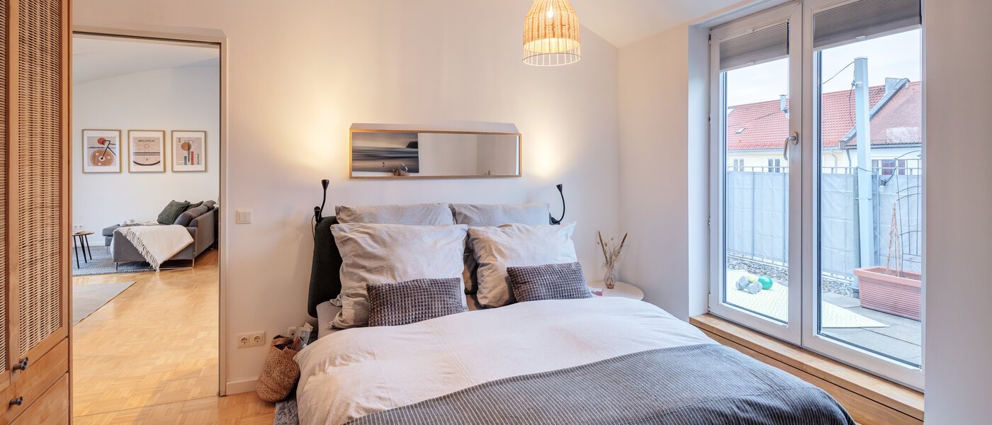 attico con terrazzo München Maxvorstadt 01 1° camera da letto 14758