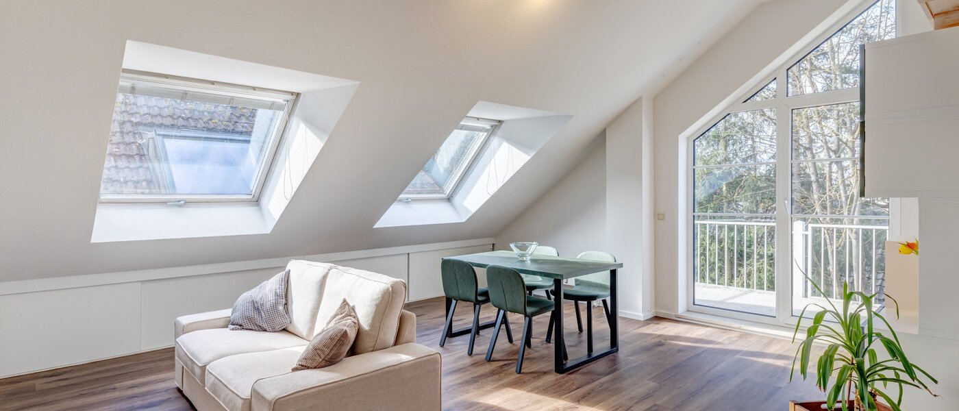 appartamento con galleria München Waldtrudering 01 zona living 14759